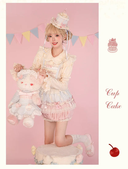 Mademoiselle Pearl - Cup Cake - Sweet Lolita OP Dress Kawaii Lolita JSK SK