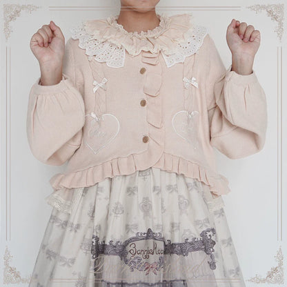 Dark Star Island - Sugar Frost - Sweet Lolita Cardigan Knit Embroidered Sweater