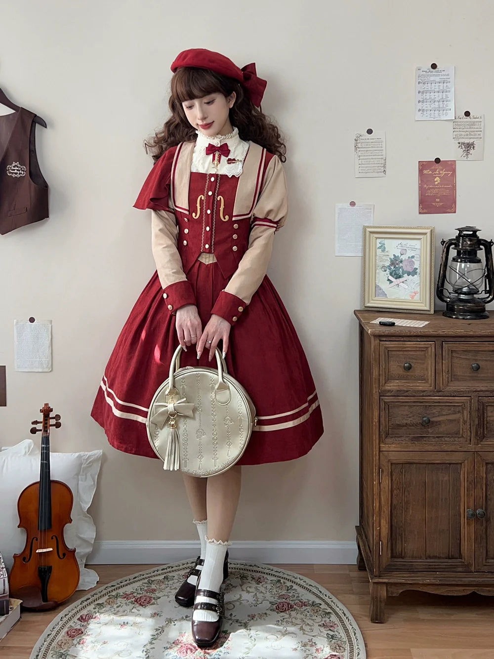 Miss Point - Customized Lolita Jumper Dress - Elegant College Lolita JSK