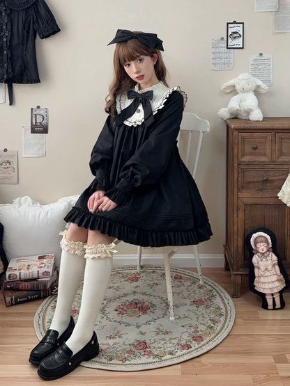 Uncle's Workshop - Lullaby - Cotton Lolita OP Dress Kawaii Lolita Bloomers