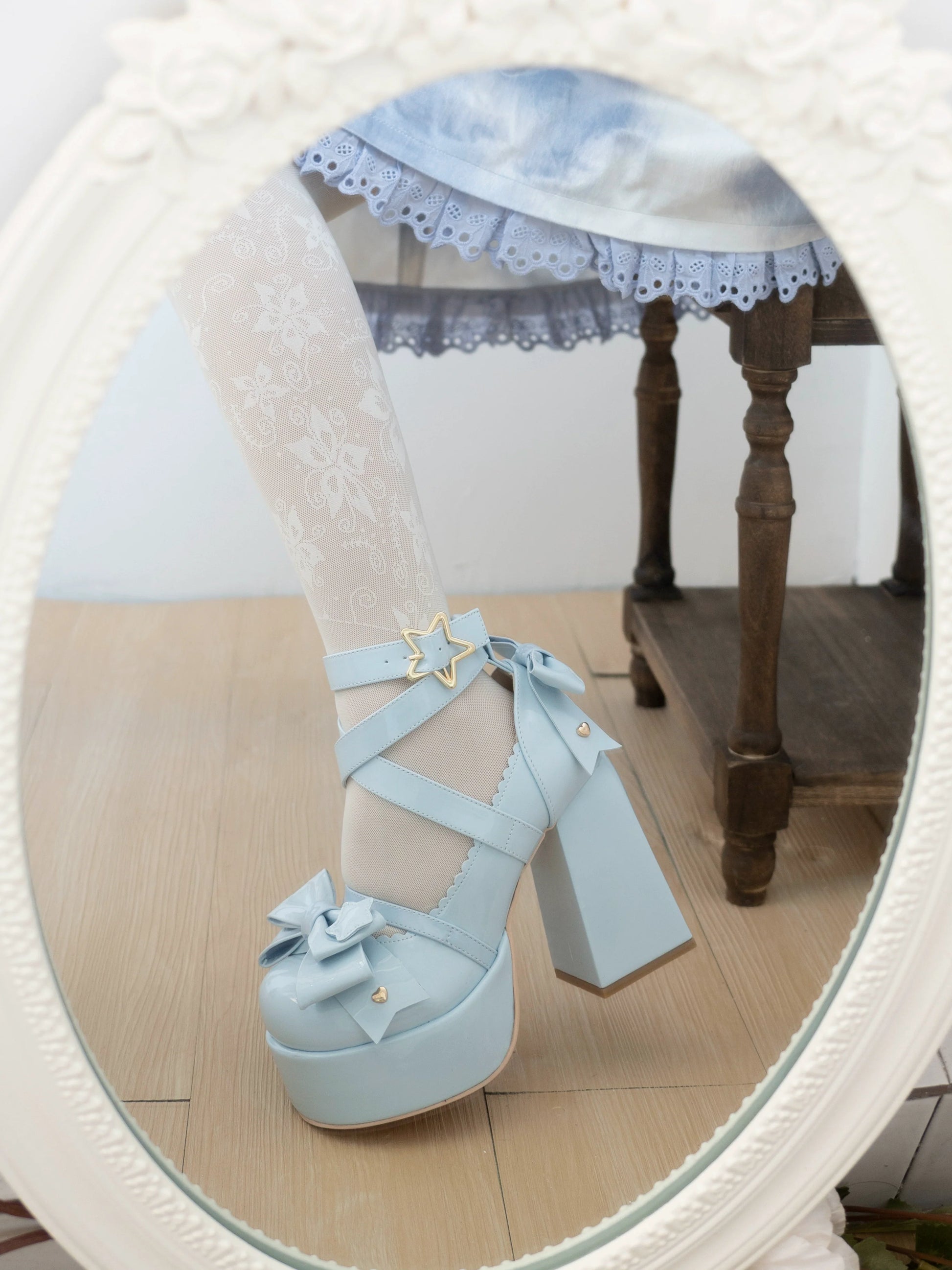 Beauty Bunny - Star Prayer - Kawaii Lolita Shoes Round Toe Summer Heels