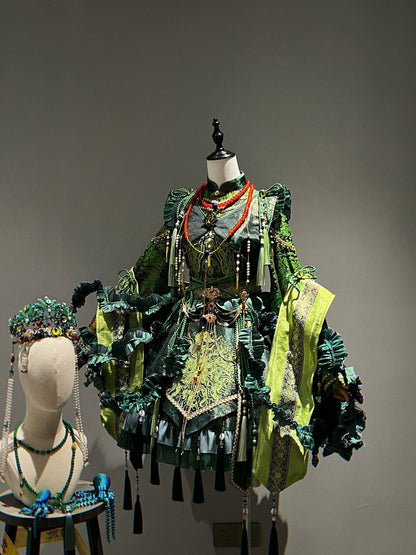 Your Highness - Baimu Ji - Gothic Lolita Dress Chinese Style OP with Terror Element