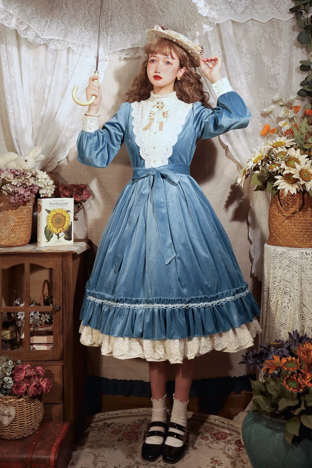 Miss Point - Customized Lolita Dress Vintage Elegant Velvet OP Dress