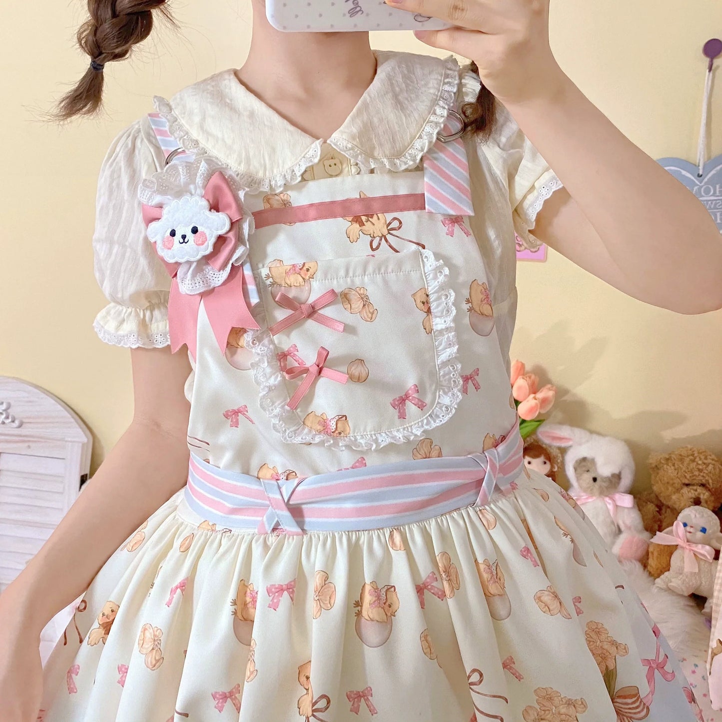 MeowMeow - Sweet Lolita Sweet Short Sleeve Shirt Multicolors