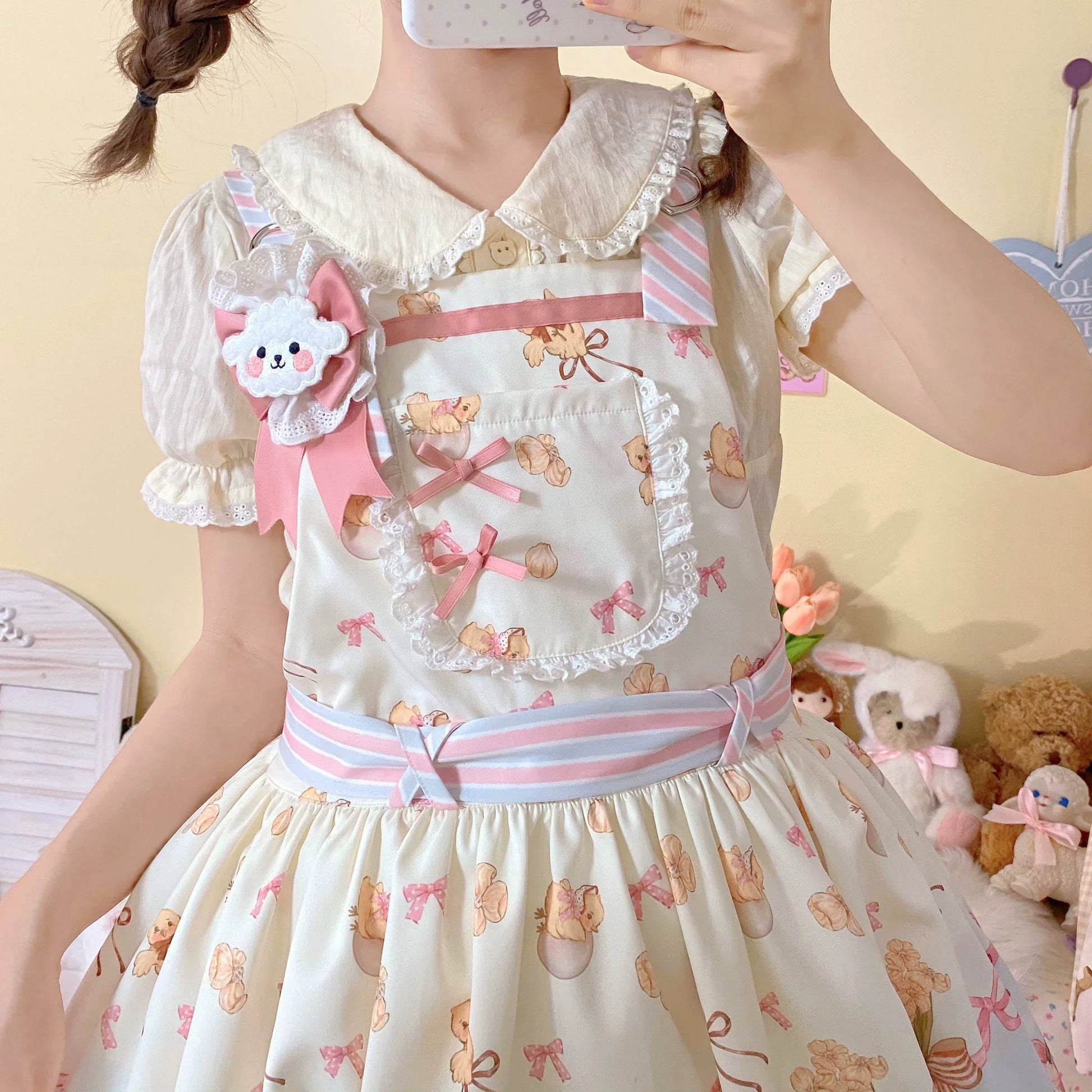 MeowMeow - Sweet Lolita Sweet Short Sleeve Shirt Multicolors