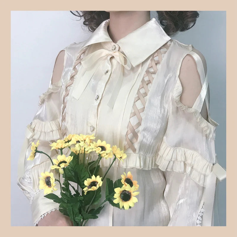 OCELOT - Lolita Blouse Yuelong Poem Long Sleeve Inner Shirt