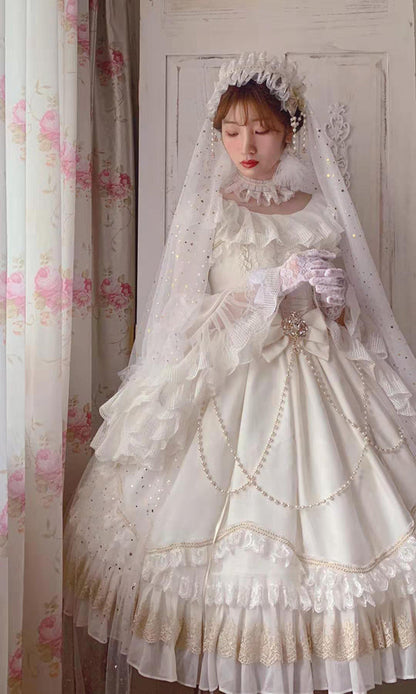 Fairy Tales - Fate Quartet Bridal Lolita Gothic JSK Dress