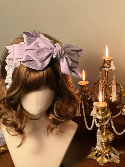 Alice Girl - Arrogant Miss - Sweet Lolita Headband Bow KC Head Accessory