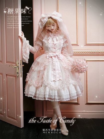 Mewroco - Candy Flavor - Gorgeous Sweet Lolita Dress, Lace & Petal Hem