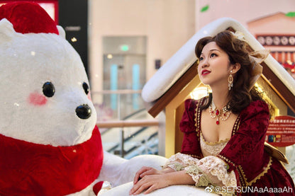 Rose of Sharon - Customized Lolita Pearl Necklace with Gemstone Pendants