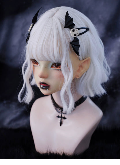 Strange Sugar - Gothic Hair Accessories Set Skulls Sharks Lolita Clips Headbands