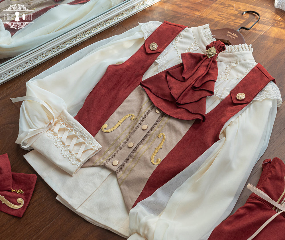 Miss Point - Golden Movement - Elegant Lolita Waistcost Short Vest Customized