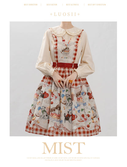 MIST - Sweet Lolita Blouse Doll Collar Lolita Shirt With Bubble Sleeve