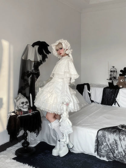 Frozen in time - Bunny Fantasy - Gothic Lolita JSK Dress Princess Sleeve Shirt