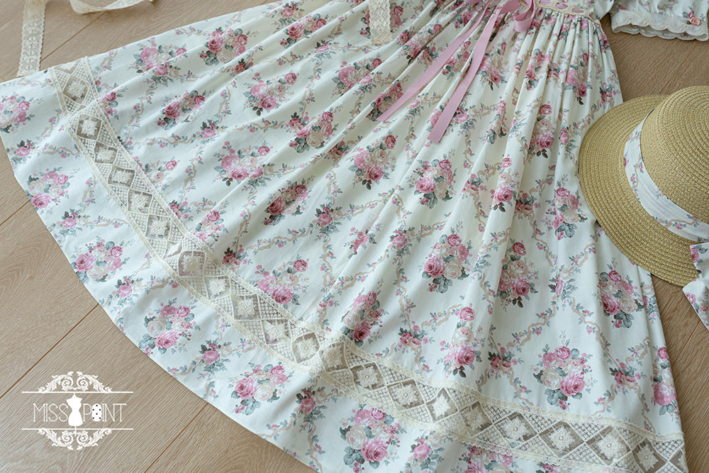 Miss Point - Happy Summer Elegant Lolita Floral OP Dress