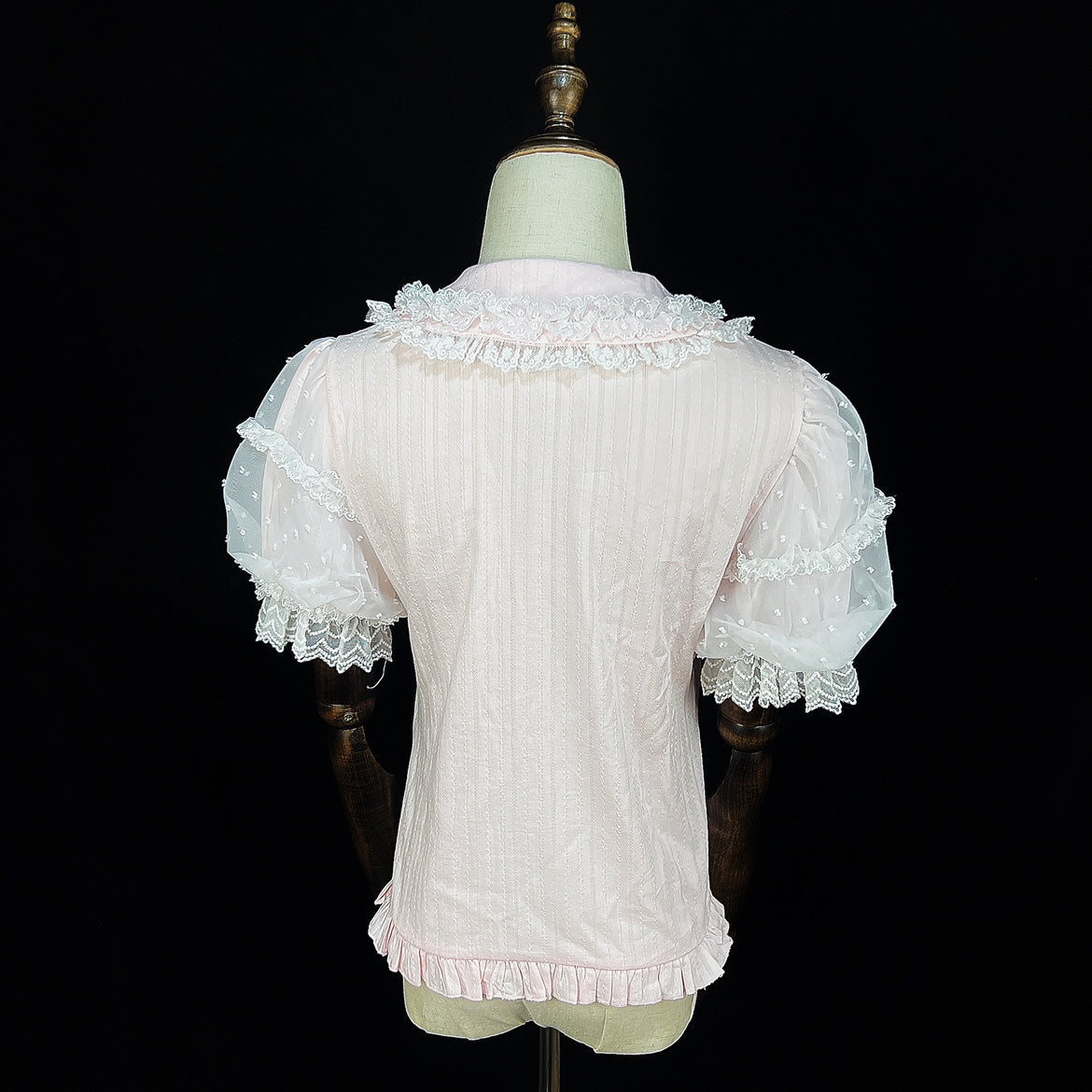 DMFS Lolita - Lollipop - Sweet Lolita Shirt with Double-Layered Puff Sleeves