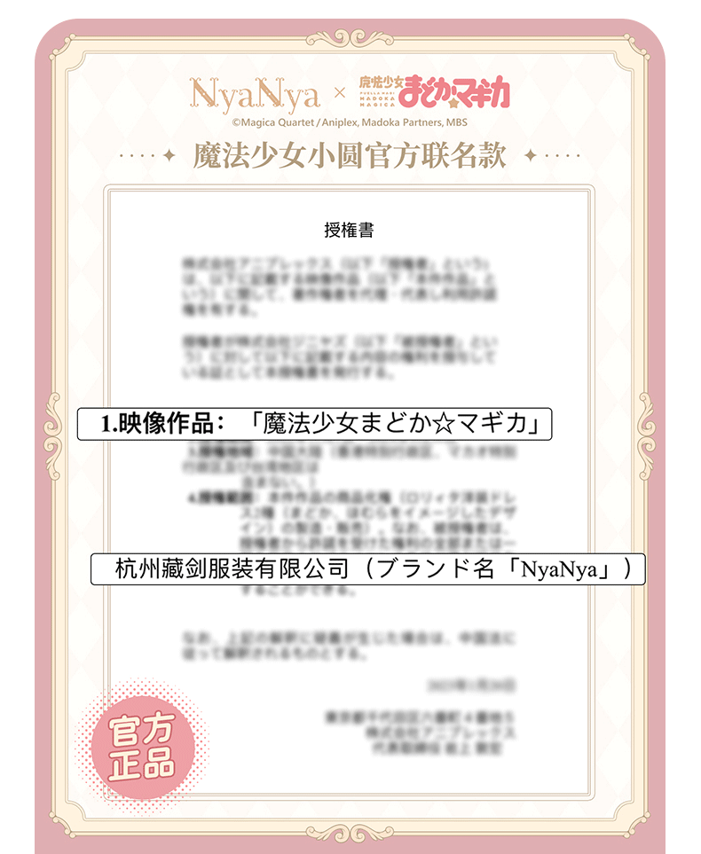 NyaNya - IP Collab Dreamy Memories Themed Lolita OP Dress