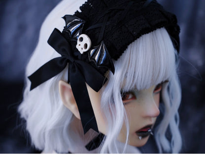 Strange Sugar - Gothic Hair Accessories Set Skulls Sharks Lolita Clips Headbands