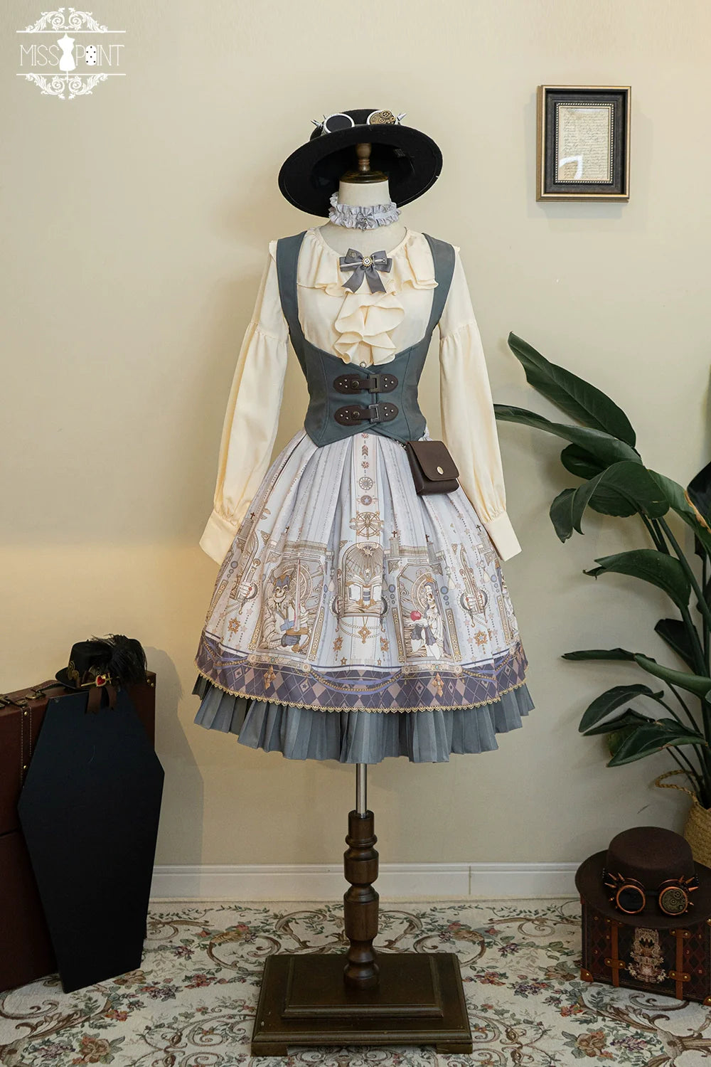 Miss Point - Demon Hunter's Diary - Gothic Lolita PU Leather Vest