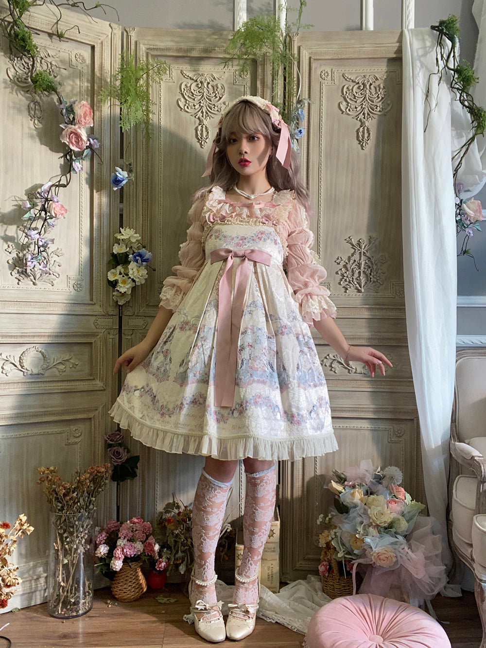 Miss Point - The Sally Gardens - Lotus Root Sleeve Lolita Blouse