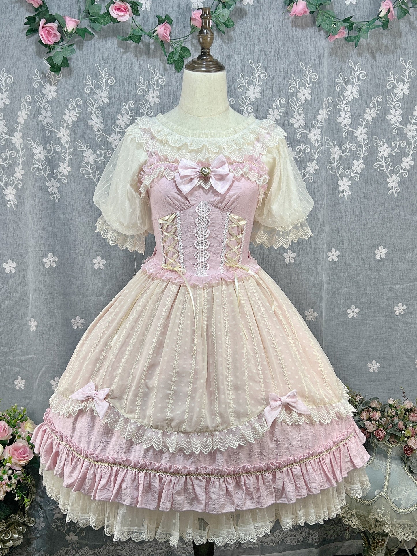 DMFS Lolita - Classic Lolita Shirt Short Sleeve Chiffion Blouse