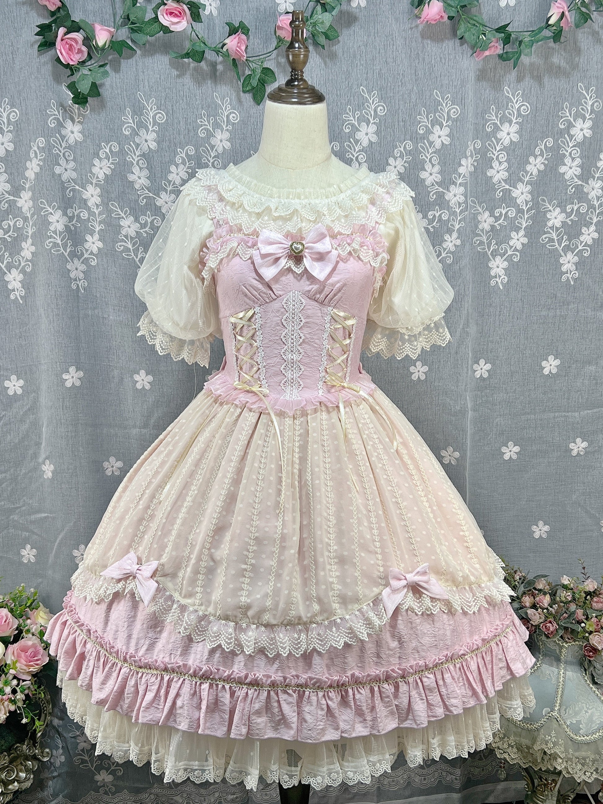 DMFS Lolita - Classic Lolita Shirt Short Sleeve Chiffion Blouse