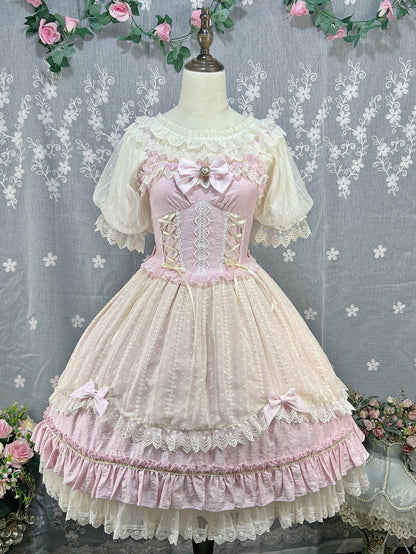 DMFS Lolita - Classic Lolita Shirt Short Sleeve Chiffion Blouse