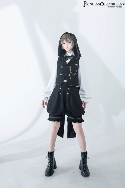 Princess Chronicles - Desperate Bunny - Ouji Lolita Vest Shorts Set