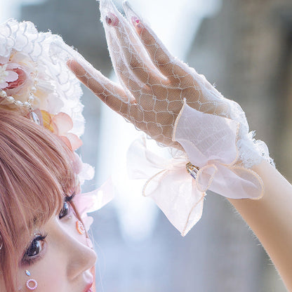 Cat Fair - Sakura Girl - Wedding Lolita Hair Accessories Bridal Hat Veil