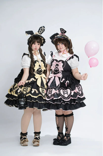 Chubby Cat Diary - Icing Sugar Gift Box - Plus Size Sweet Lolita JSK Dress Set