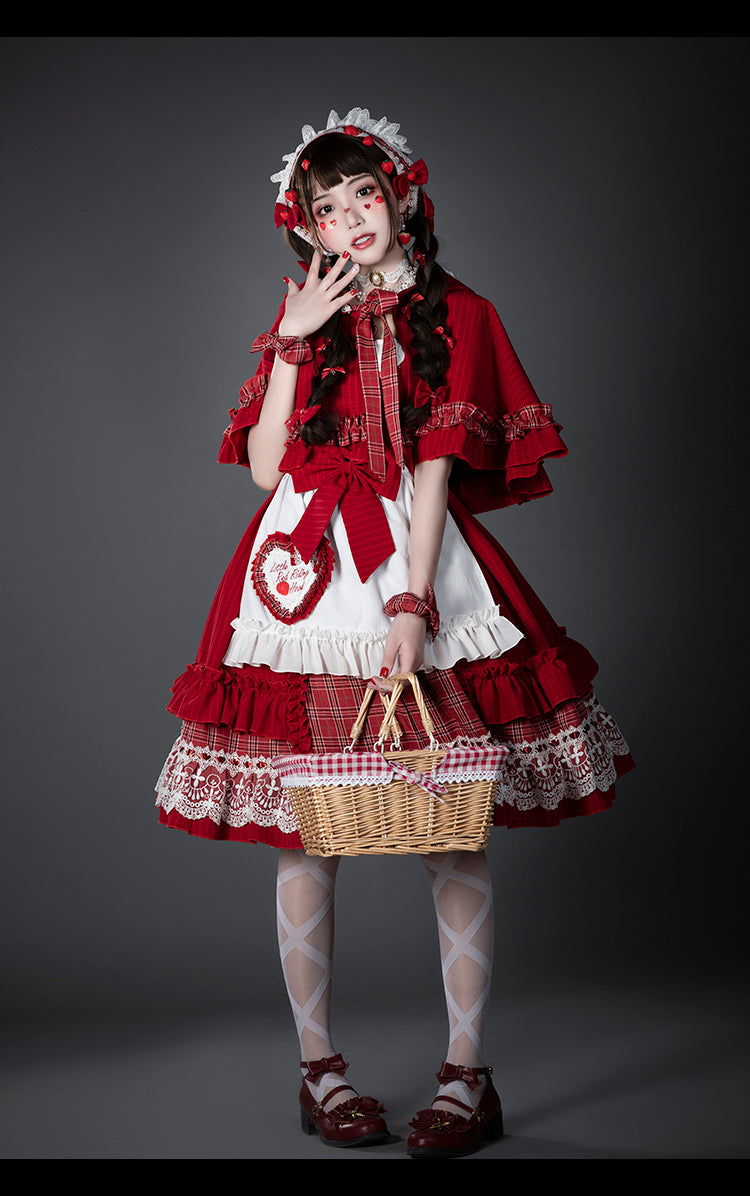Youruipai - Little Red Riding Hood - Lolita Triangle Scarf