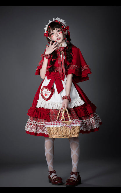 Youruipai - Little Red Riding Hood - Lolita Triangle Scarf