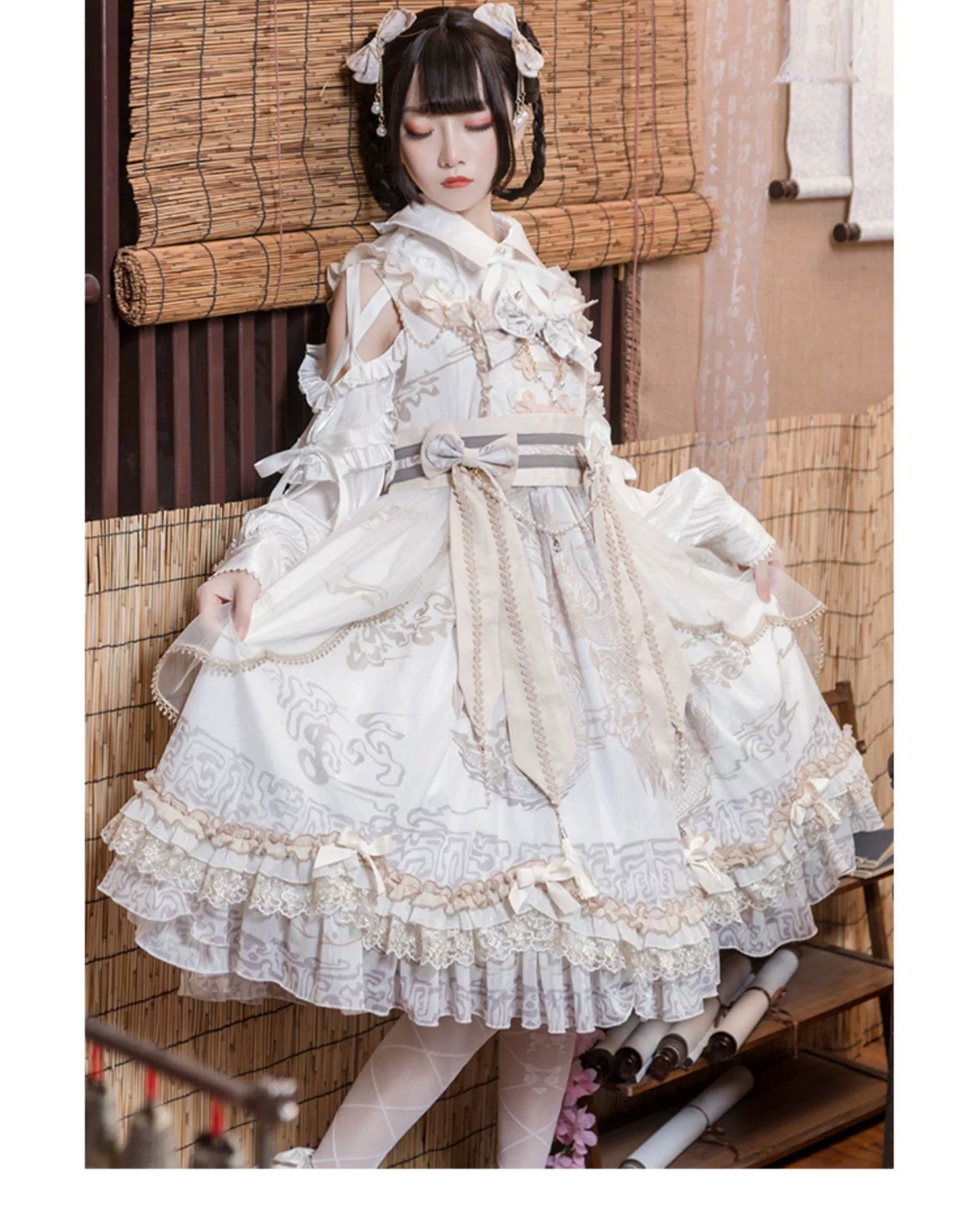 OCELOT - Yue Long Shi Yun - Daily Han Lolita Cake JSK