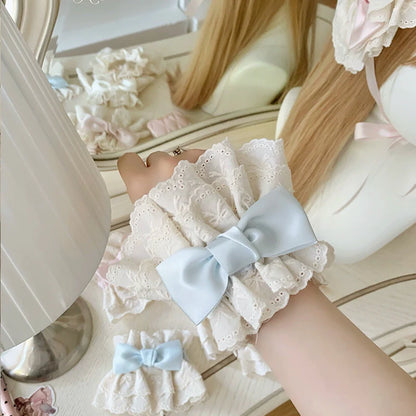 Roji Roji - Kawaii Lolita Lace Cuffs Summer Butterfly Bow Arm Sleeves