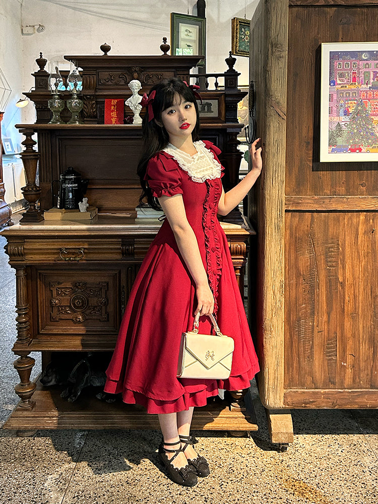 Sweet Wood - Long Vesion Elegant and Vintage Lolita OP