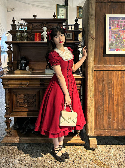 Sweet Wood - Long Vesion Elegant and Vintage Lolita OP