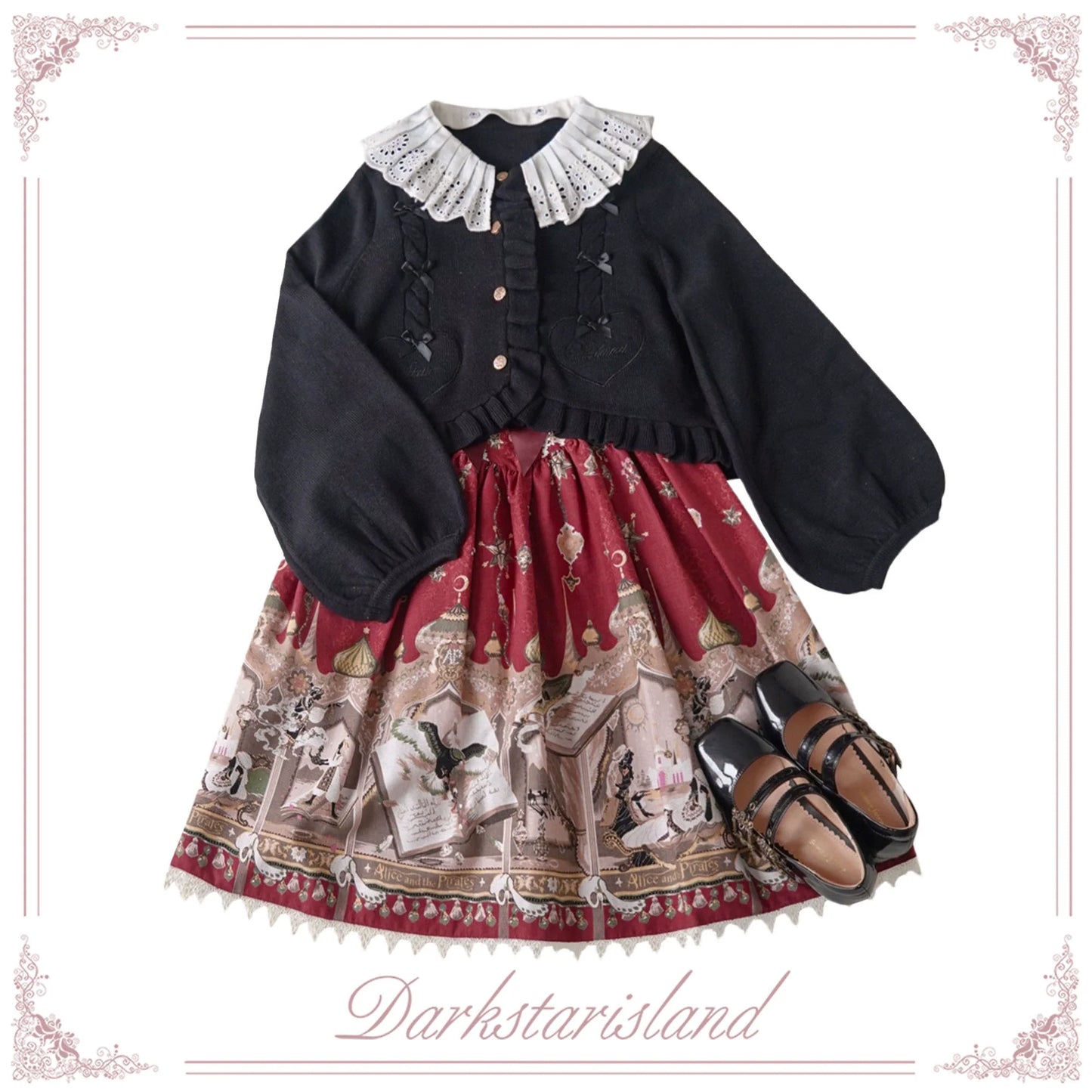 Dark Star Island - Sugar Frost - Sweet Lolita Cardigan Knit Embroidered Sweater