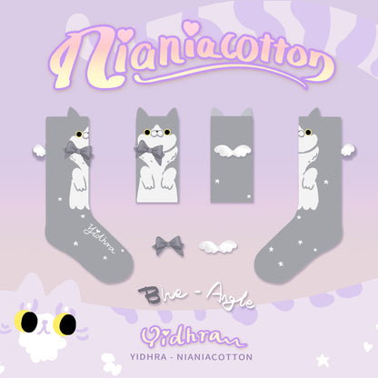 Yidhra - Cute Cat Cotton Lolita Socks