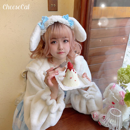 Cheese Cat - Fluffy Lop-Eared Bunny Sweet Lolita Hairband