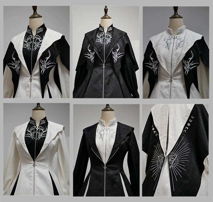 Morning mist and warbler - Dragon Scale - Gothic Lolita Jumper Dress Goth Coat