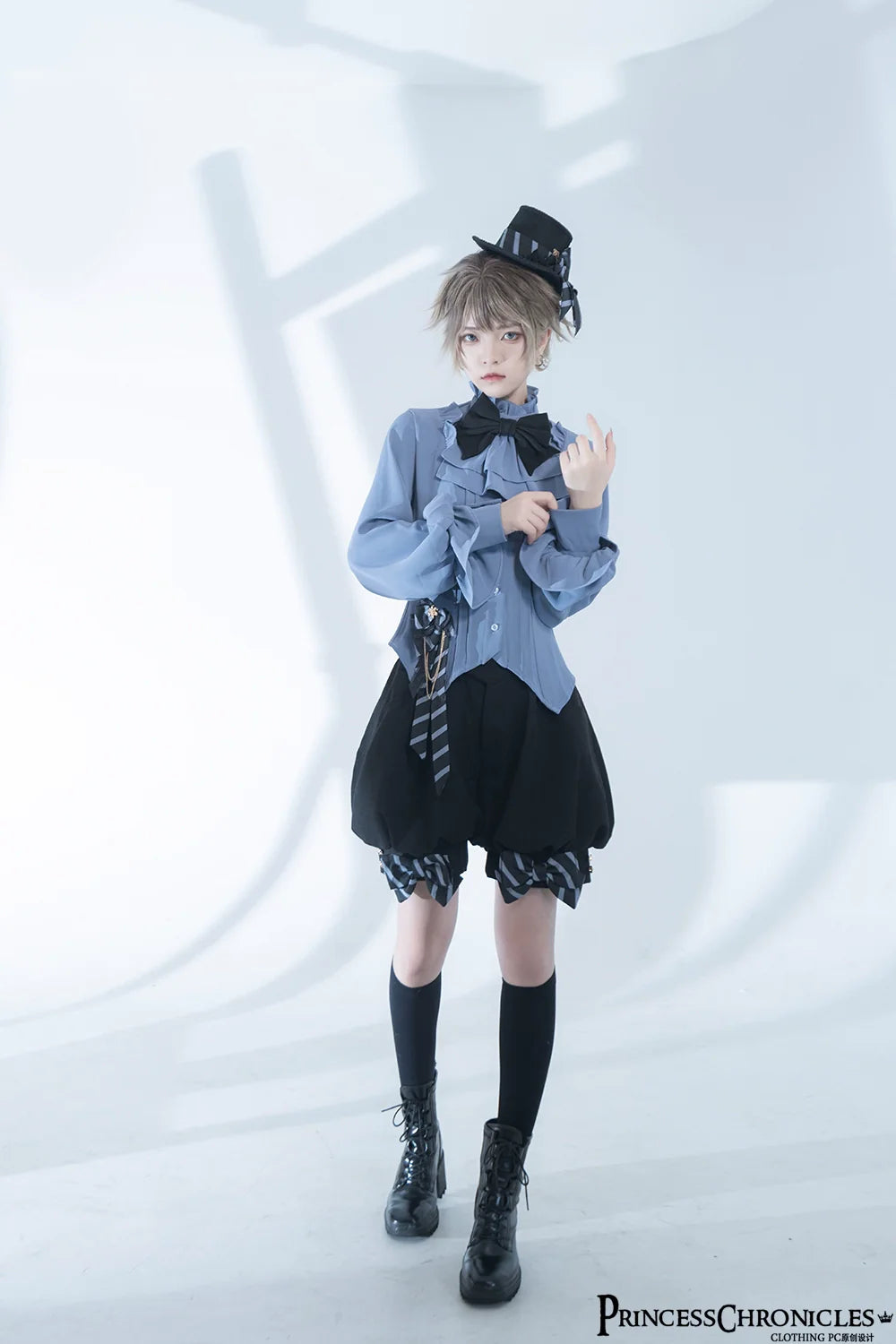 Princess Chronicles - Narrative Rule - Ouji Lolita Shorts Set, Long Vest