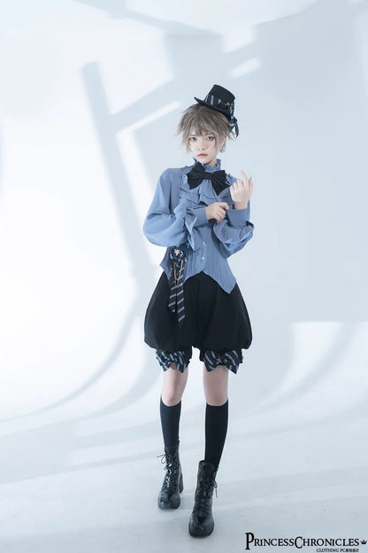 Princess Chronicles - Narrative Rule - Ouji Lolita Shorts Set, Long Vest