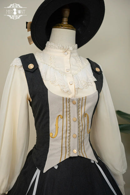 Miss Point - Golden Movement - Elegant Lolita Waistcost Short Vest Customized