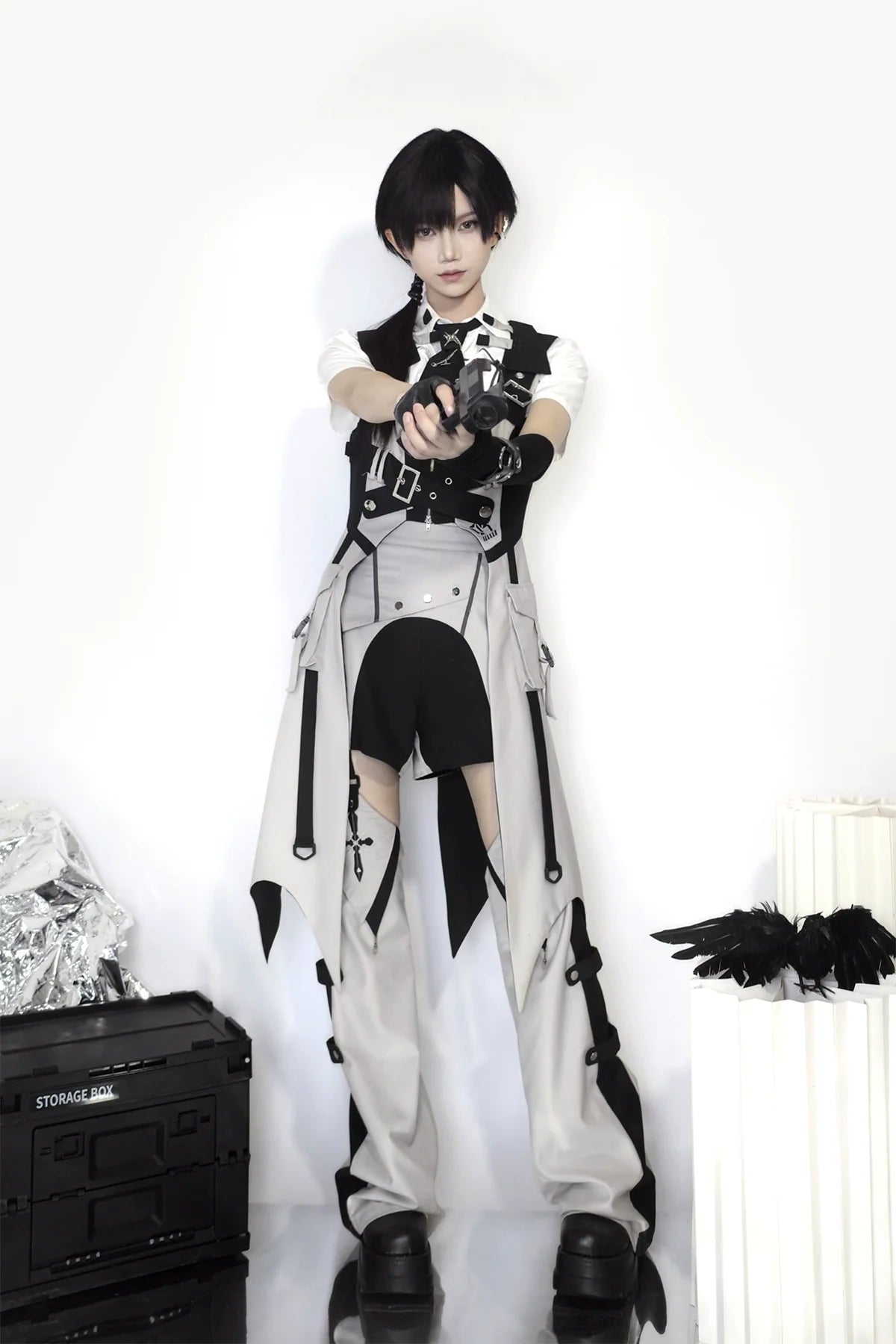 Letters from Unknown Star - Sky Core Record - Ouji Lolita Shorts Suits Short Sleeve Dress Set