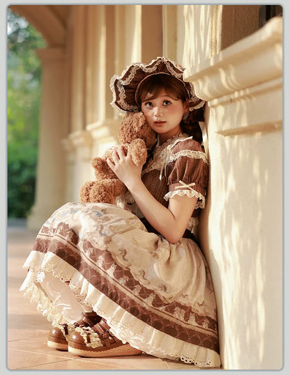 Alice Girl - Sea Salt Fairytale - Sweet Lolita Headdress Built-in Wire BNT and Bow KC