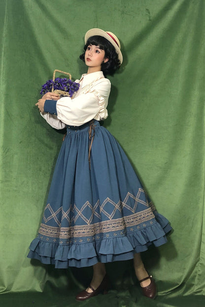 Yuan Su - Elegant  Solid Color Lolita SK