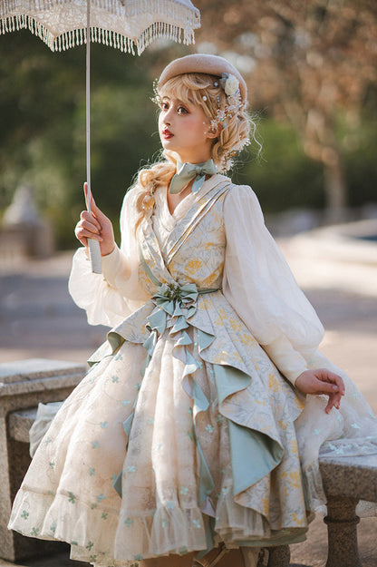 Fantastic Wind - Resurrection - Elegant Embroidery Lolita JSK Set