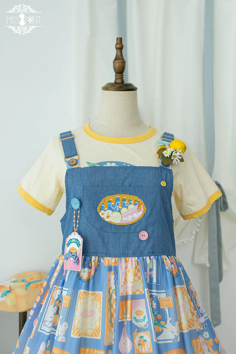 Miss Point - Daisy Lemon - Kawaii Lolita Lemon Print JSK Customized