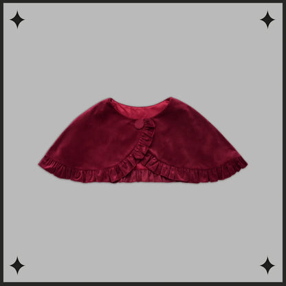 Dark Star Island - Winter Lolita Cape Velvet Antique Lolita Coat