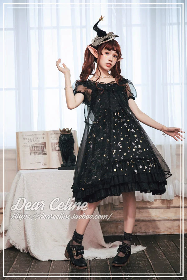 DearCeline - Midsummer Night's Dream - Daily Lolita Organza Covering Smock